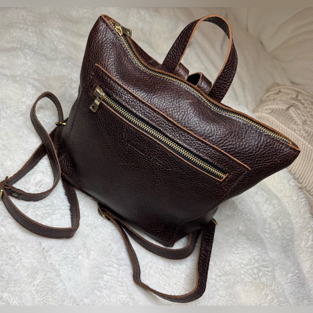Portland Leather Goods Mini Tote backpack Cold brew - Picture 5 of 12